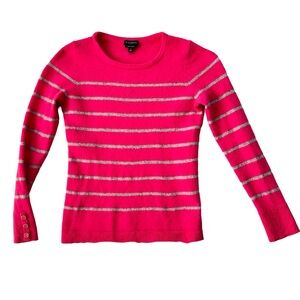 Talbots Cashmere Striped Sweater, Soft, cozy 100% Cashmere